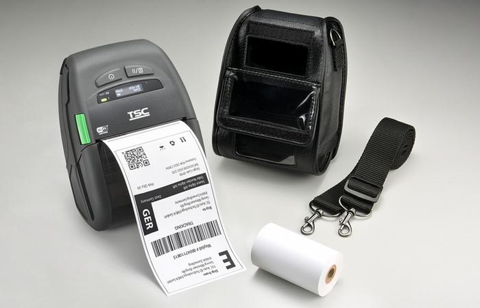 TSC Printronix Auto ID Alpha-30R tragbarger Drucker mit Zubehör