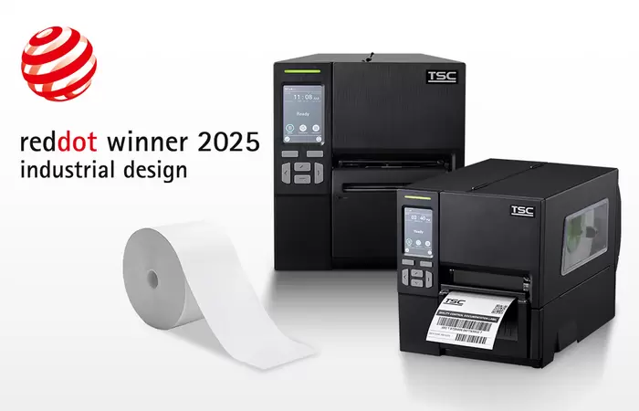 La impresora sin papel protector de la serie MB241 de TSC Auto ID gana el premio de diseño Red Dot