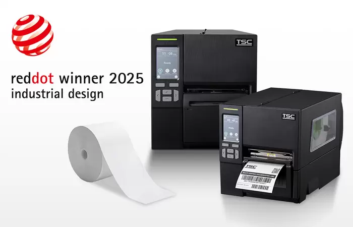 La impresora sin papel protector de la serie MB241 de TSC Auto ID gana el premio de diseño Red Dot