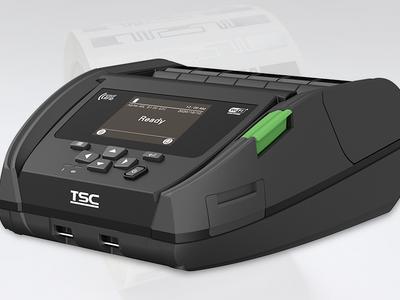 TSC Printronix Auto ID Alpha-40L mobiler RFID-Etikettendrucker