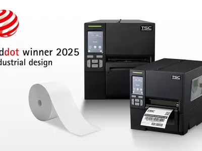 La stampante linerless TSC Auto ID serie MB241 vince il Red Dot Award